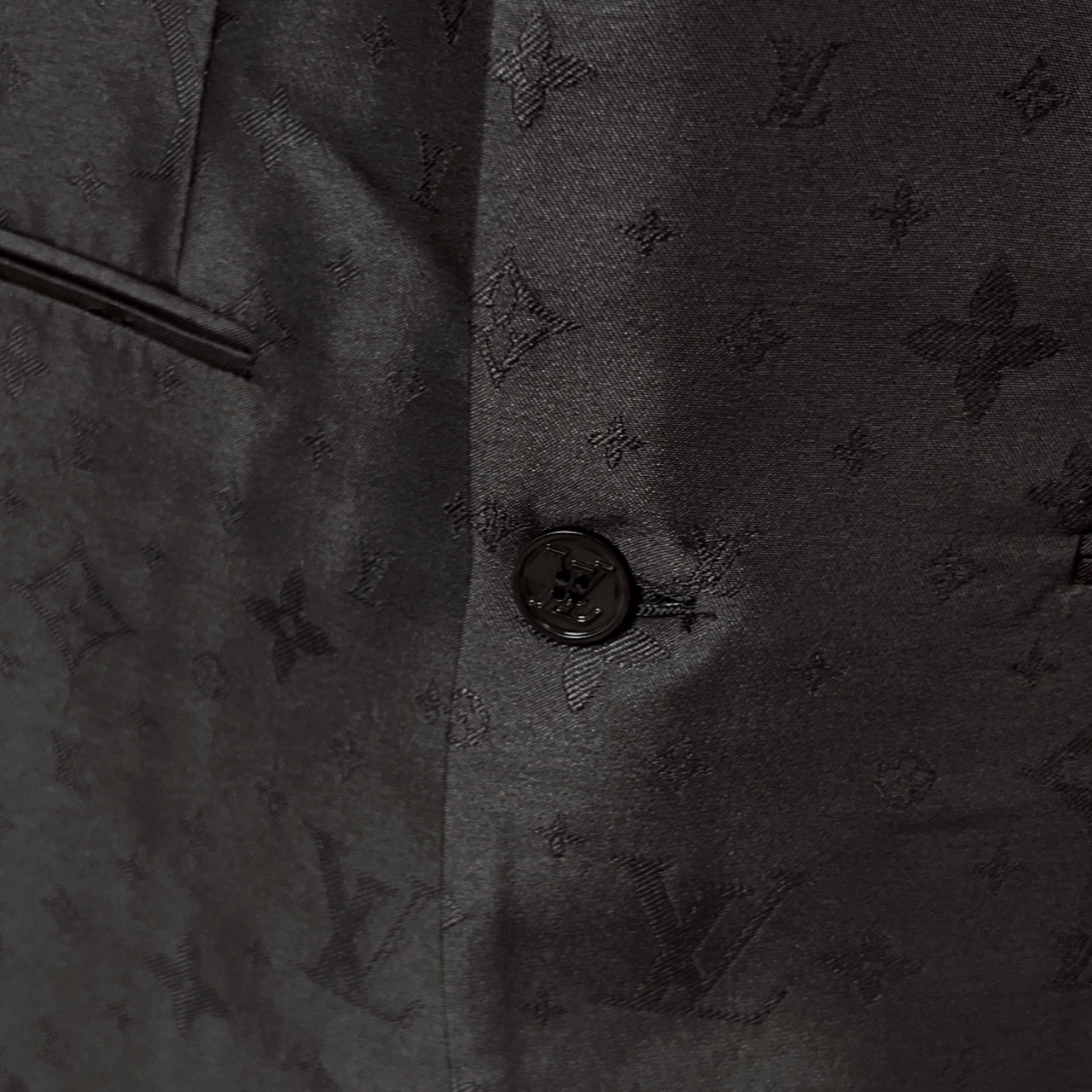 All-over Thistles jacquard textured suit
