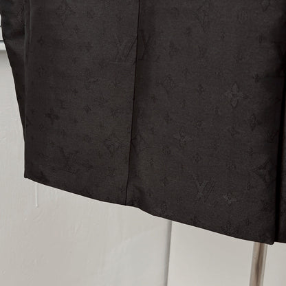 All-over Thistles jacquard textured suit