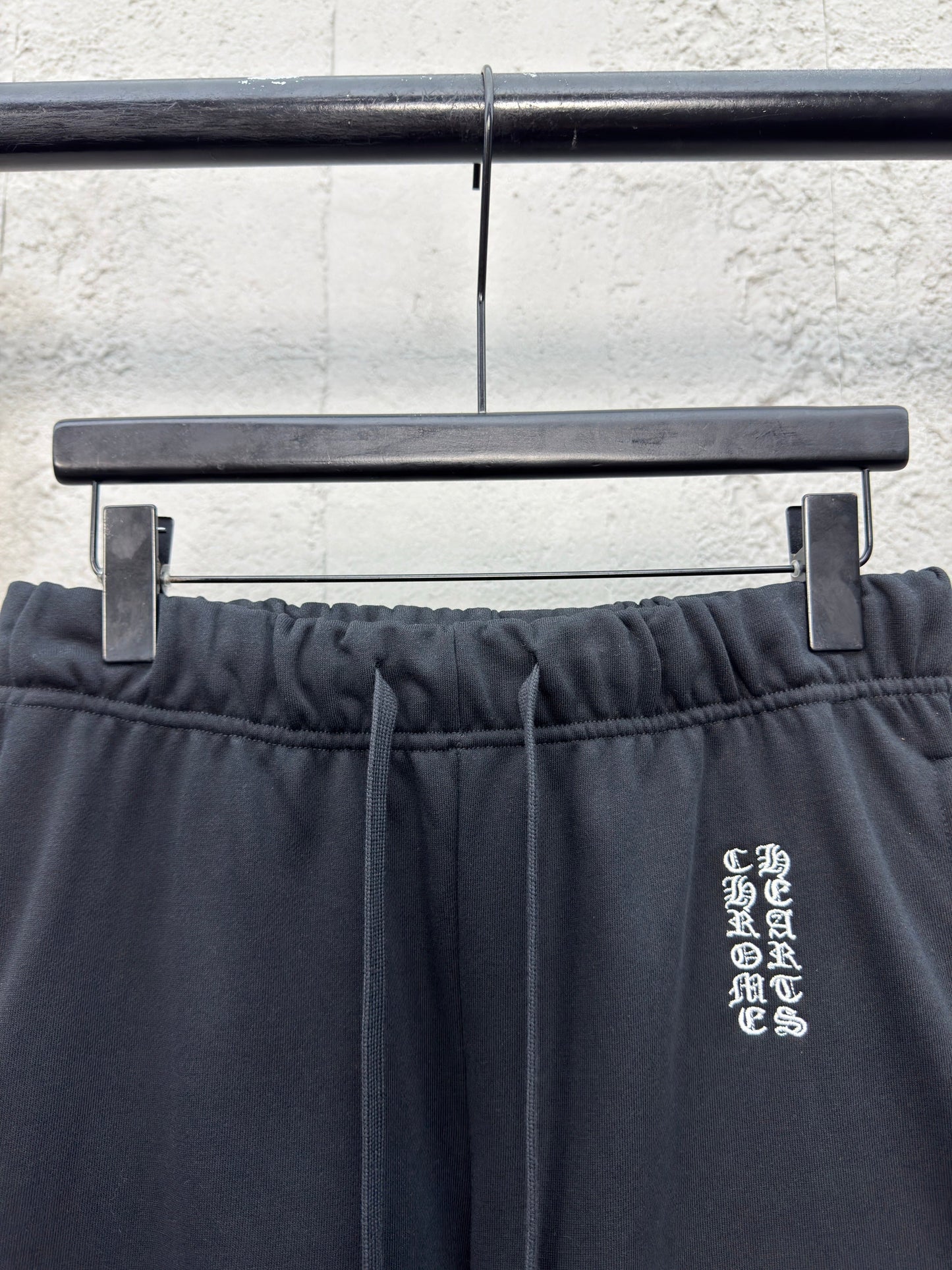 Sanskrit pattern embroidered shorts