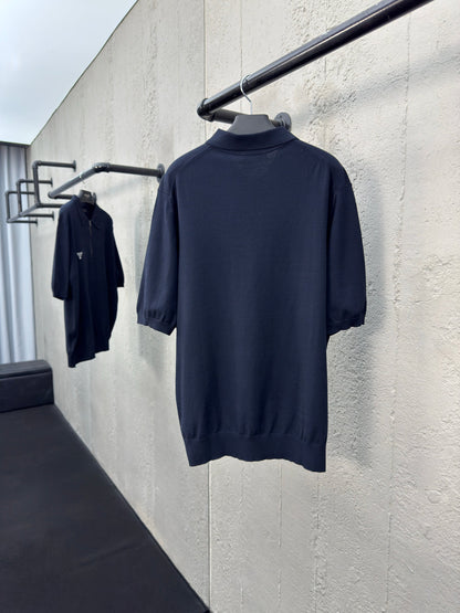 25 Embroidered woolen POLO shirt