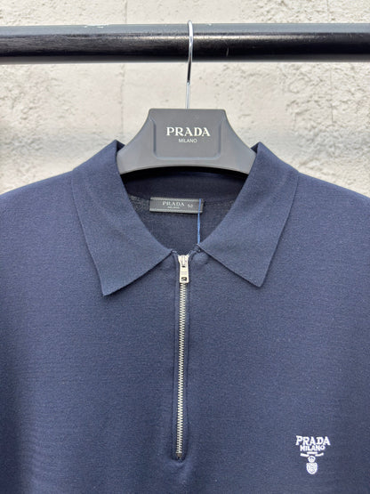 25 Embroidered woolen POLO shirt