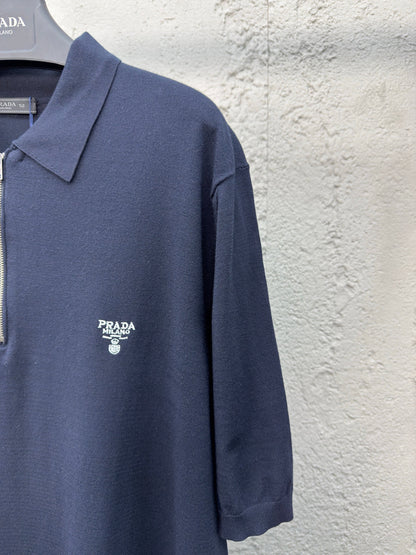 25 Embroidered woolen POLO shirt