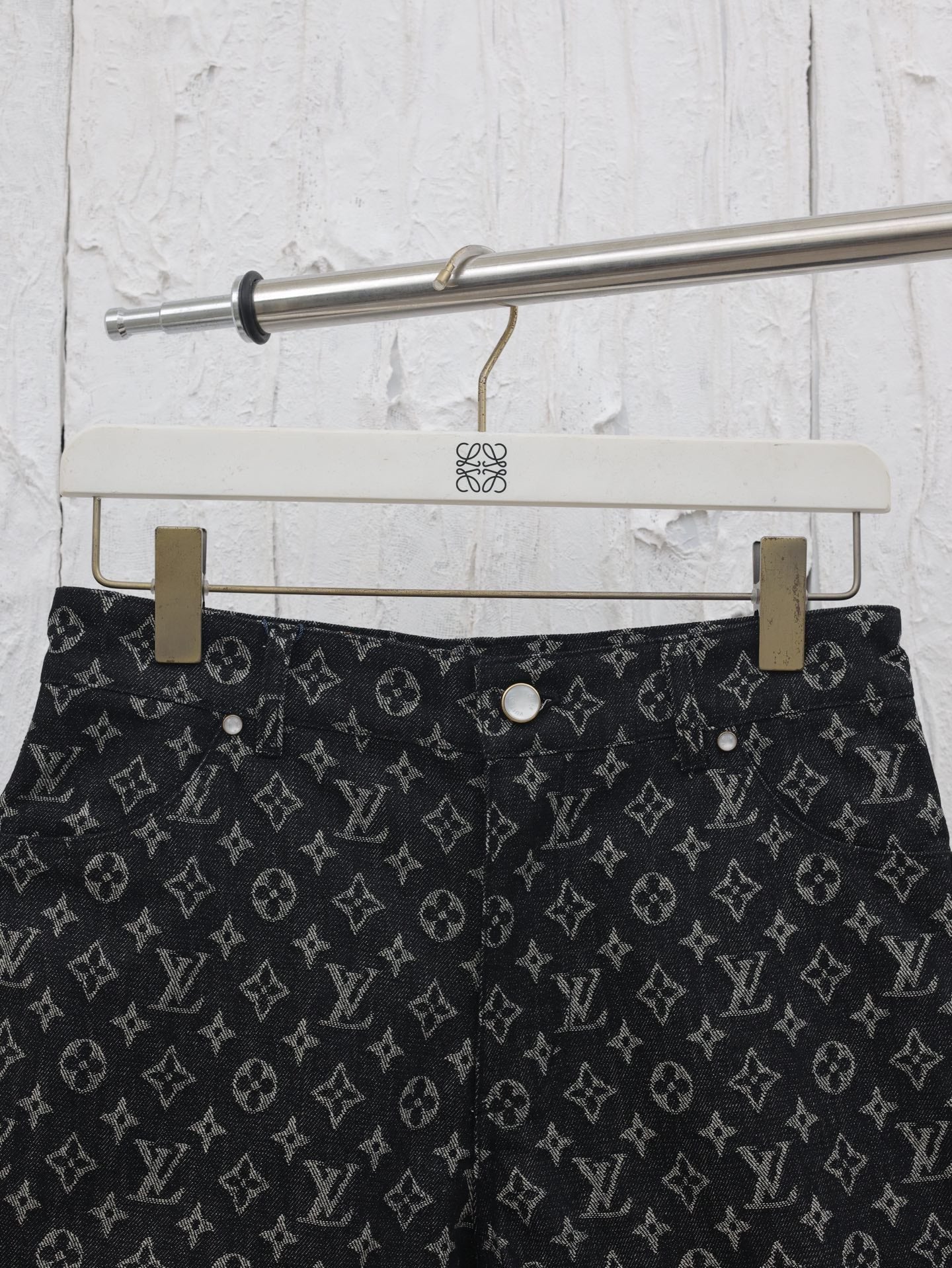 25ss Heavy duty washed denim shorts