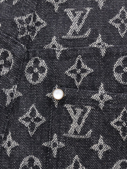 25ss Heavy duty washed denim shorts