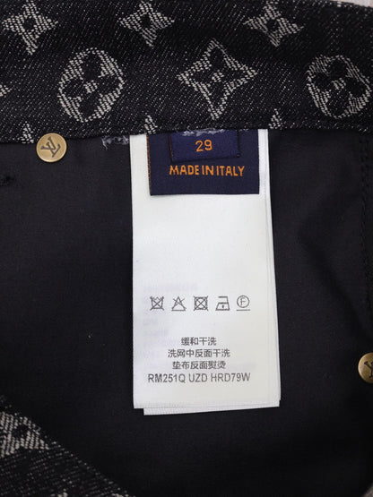25ss Heavy duty washed denim shorts