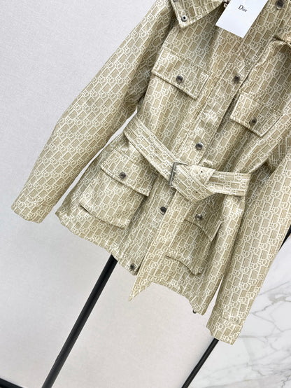 Hooded mid-length jacket