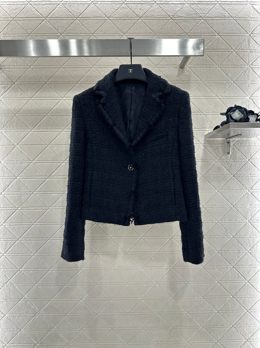 25fw Collar bow woven dress