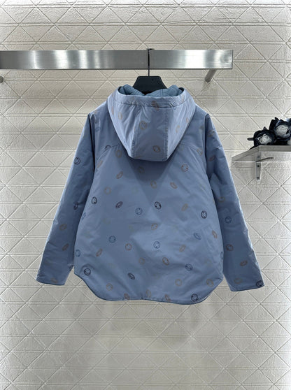 25fw Hide hood, wear cotton jacket on both sides