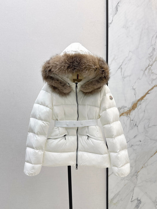 25fw Hooded short down jacket