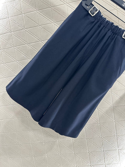 25fw Elastic pleated shorts