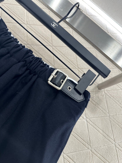 25fw Elastic pleated shorts