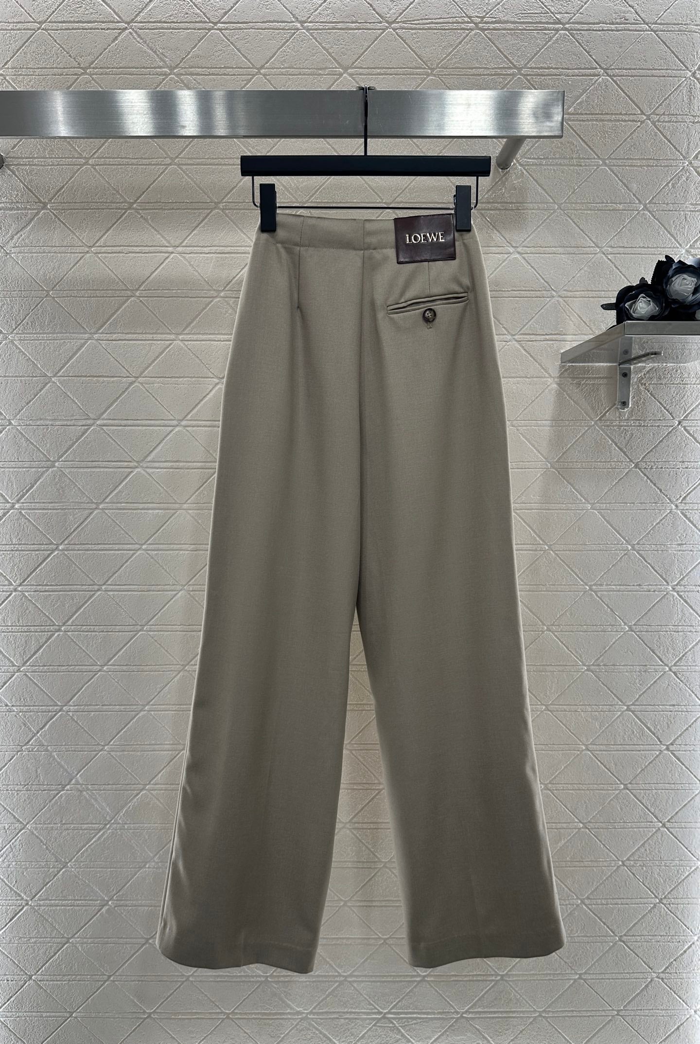 25fw Elastic pleated pants