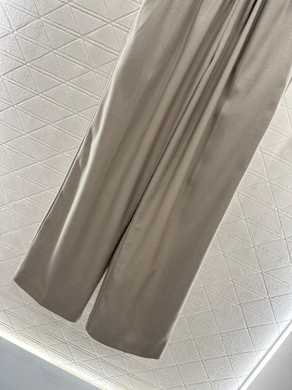 25fw Elastic pleated pants