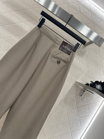 25fw Elastic pleated pants