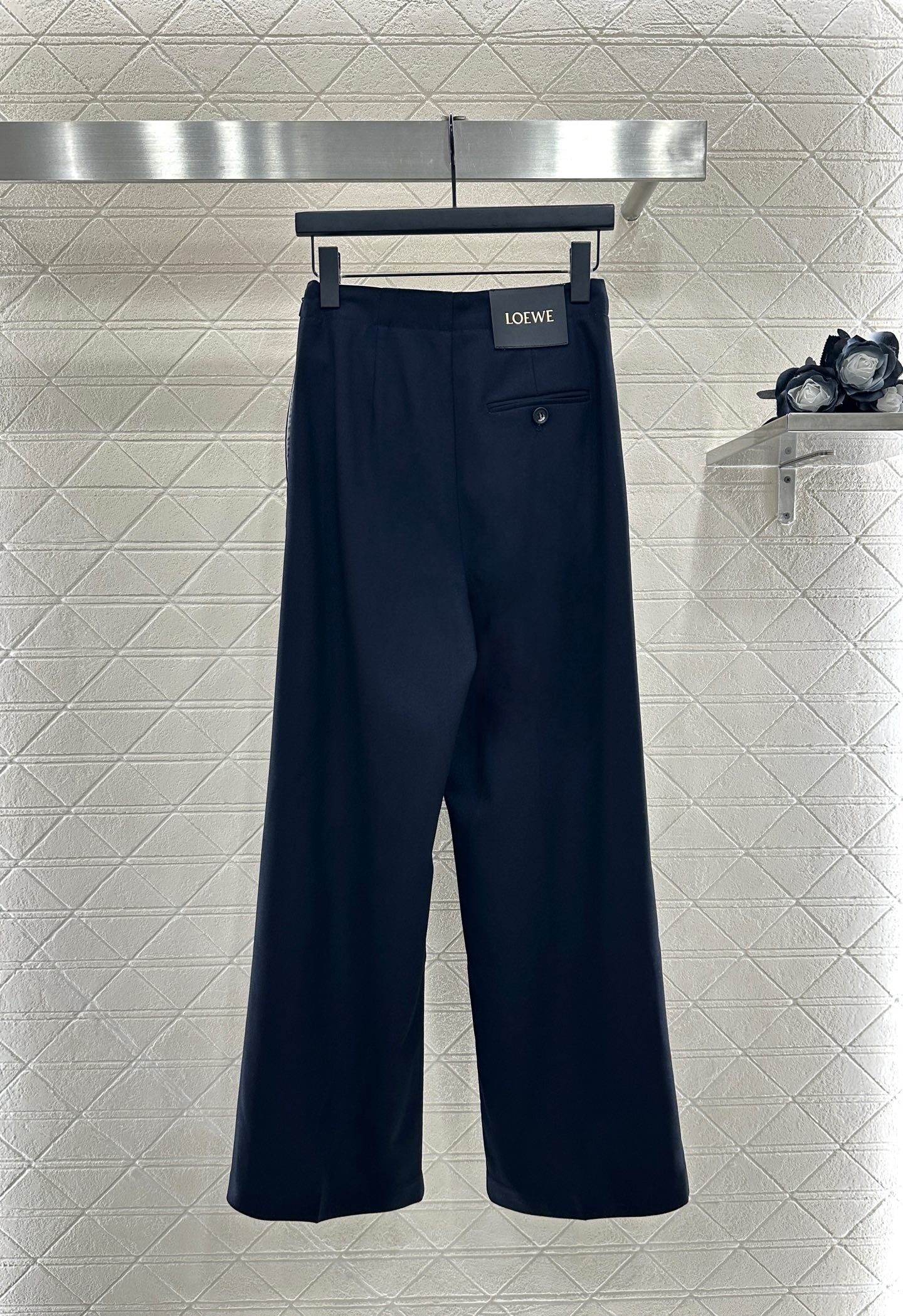 25fw Elastic pleated pants