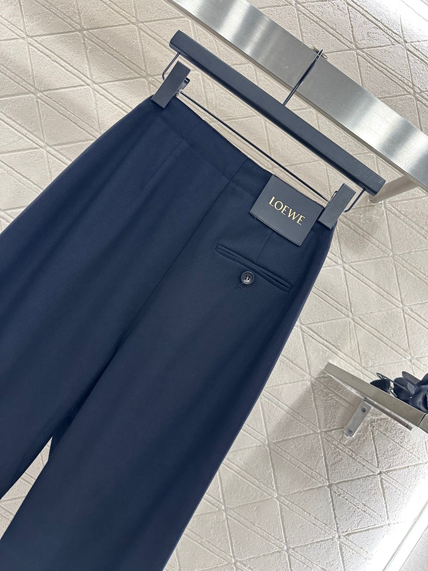 25fw Elastic pleated pants