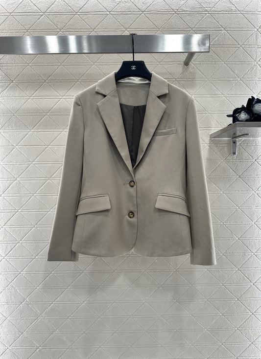 25fw Elastic pleated suit jacket