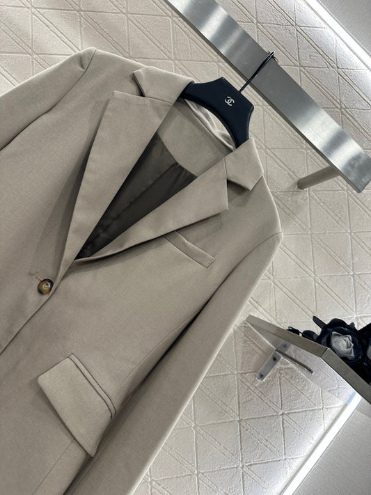 25fw Elastic pleated suit jacket
