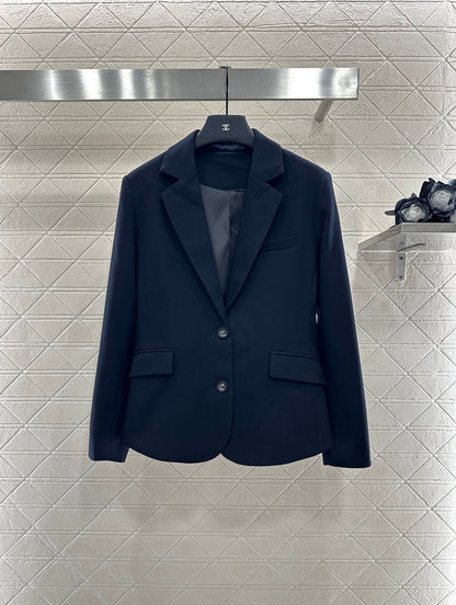 25fw Elastic pleated suit jacket