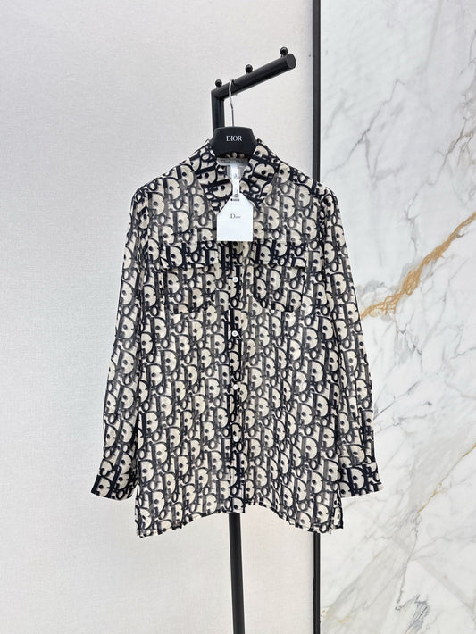 25fw Floral pattern shirt