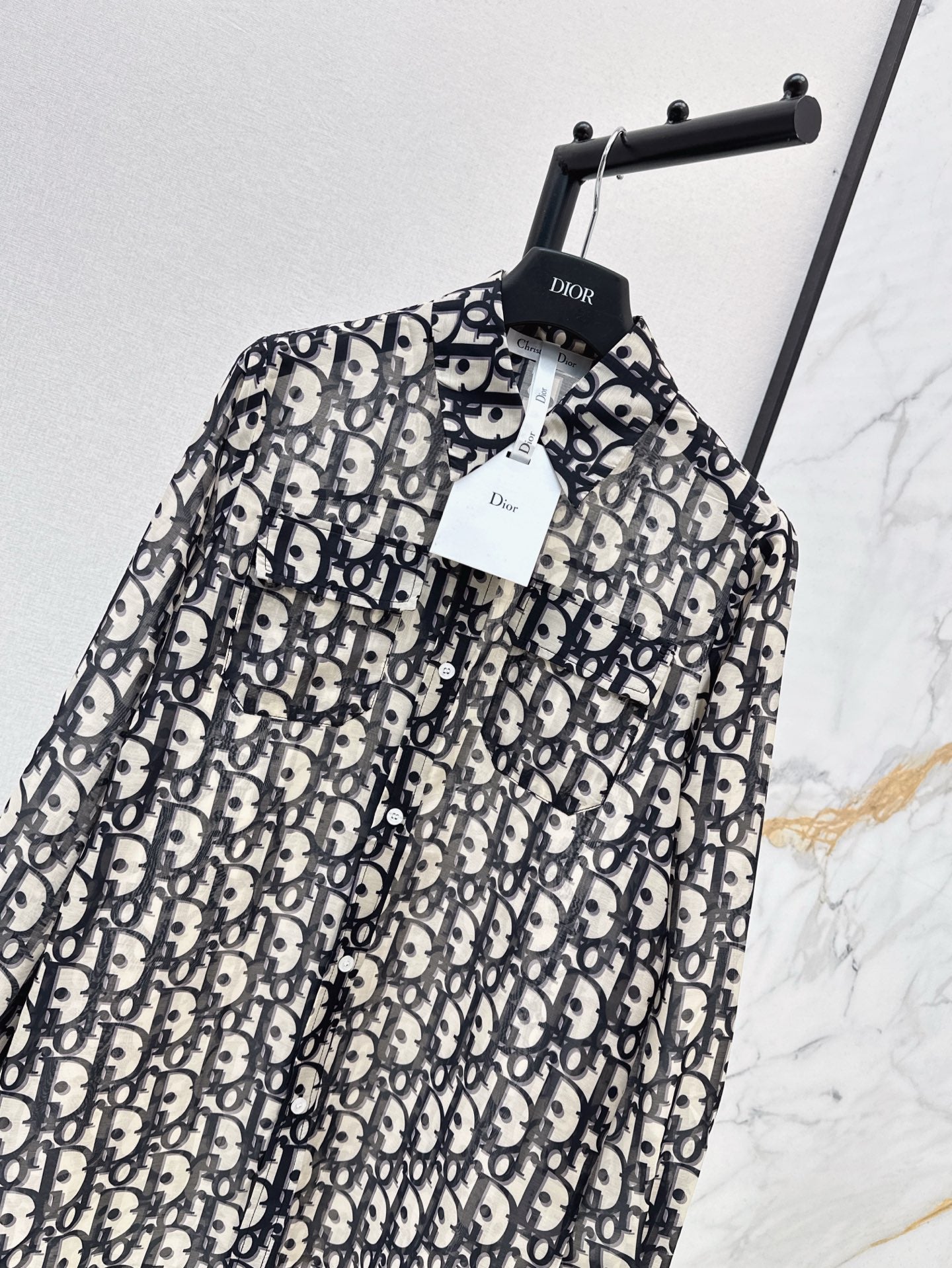 25fw Floral pattern shirt