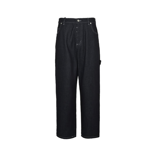 Series embroidered denim trousers
