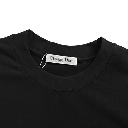 25ss Joint mottled letter logo print short-sleeved shirt