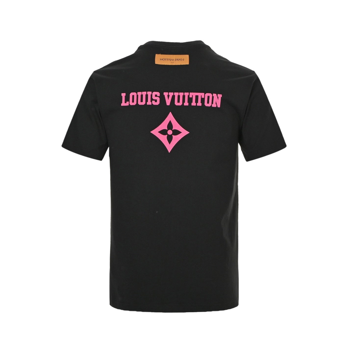 25ss front and back logo flocking print short sleeves