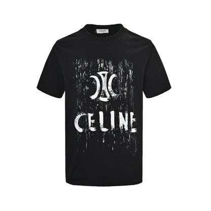 25ss Distressed logo print short sleeves
