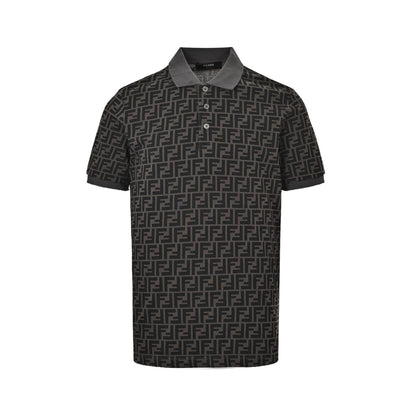 Double F full printed Polo short sleeved shirt