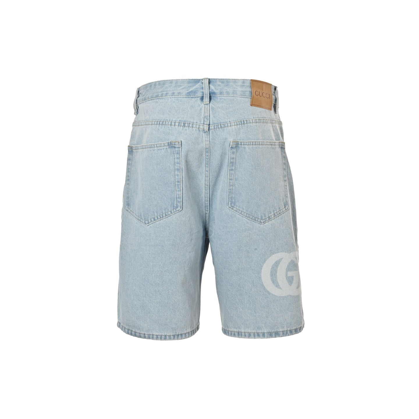 G 25 Washed blue denim shorts