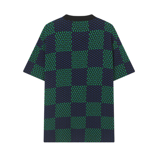 25ss New Chessboard Knitted Tee