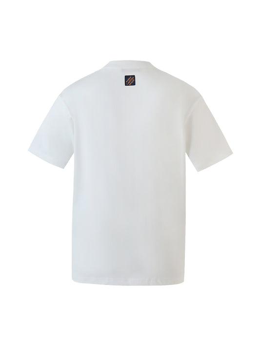 25ss Drop print round neck short sleeved T-shirt