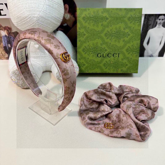 Floral Two-Piece Headband and Hair Tie Set
