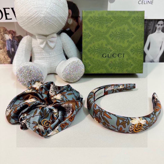 Floral Two-Piece Headband and Hair Tie Set