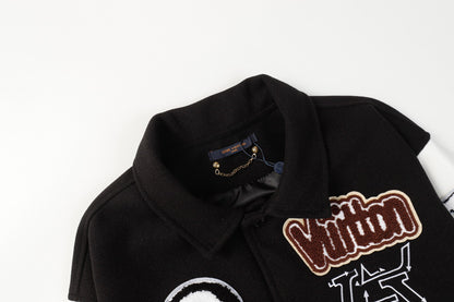 25fw Devil's Eye Embroidered Baseball Jacket