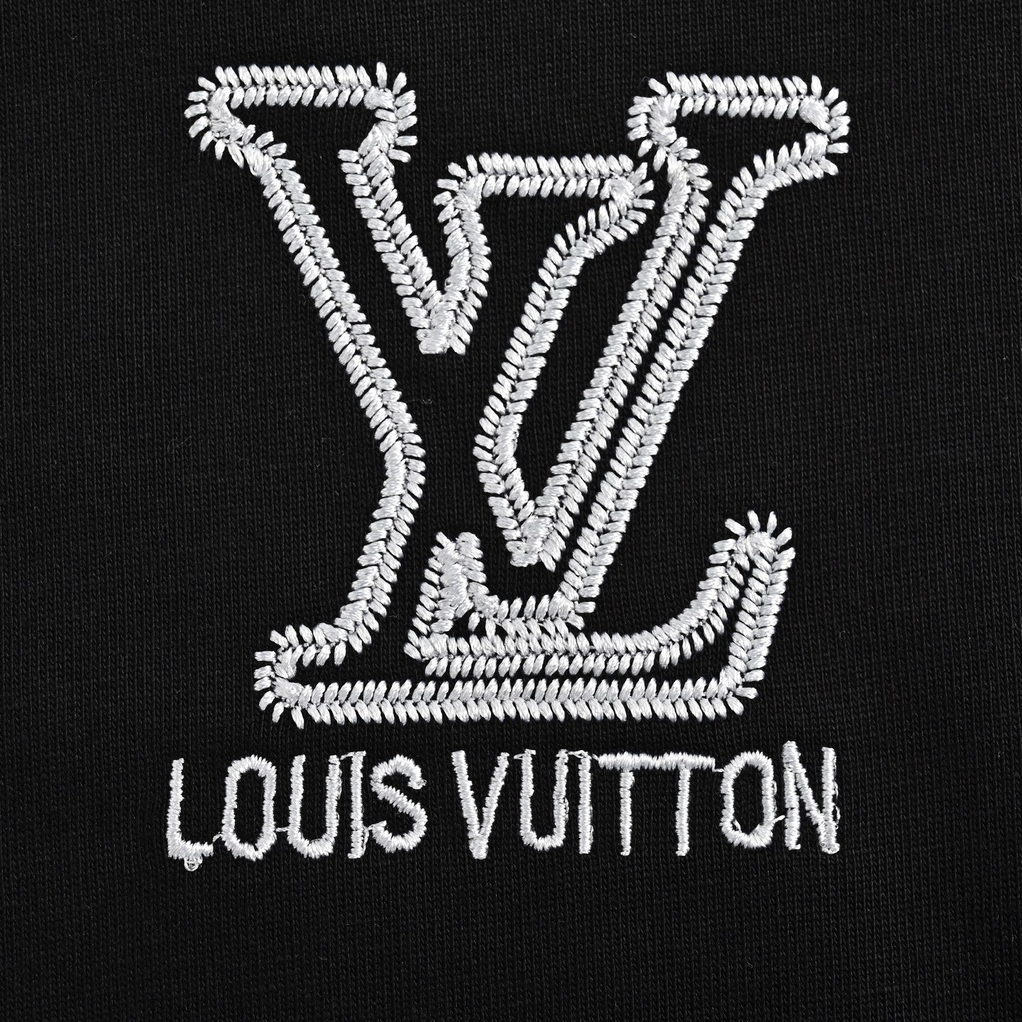 25ss Embroidered monogram logo short sleeves