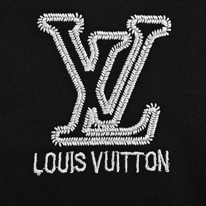 25ss Embroidered monogram logo short sleeves