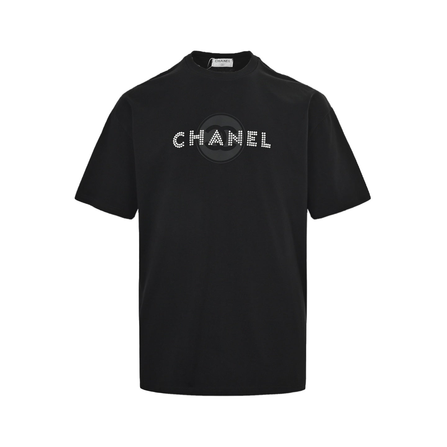 25ss pearl circle letter logo short sleeves
