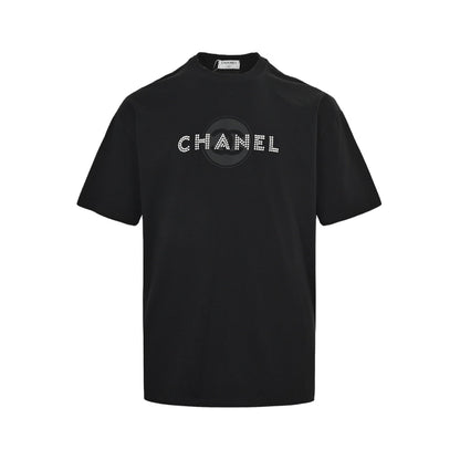 25ss pearl circle letter logo short sleeves