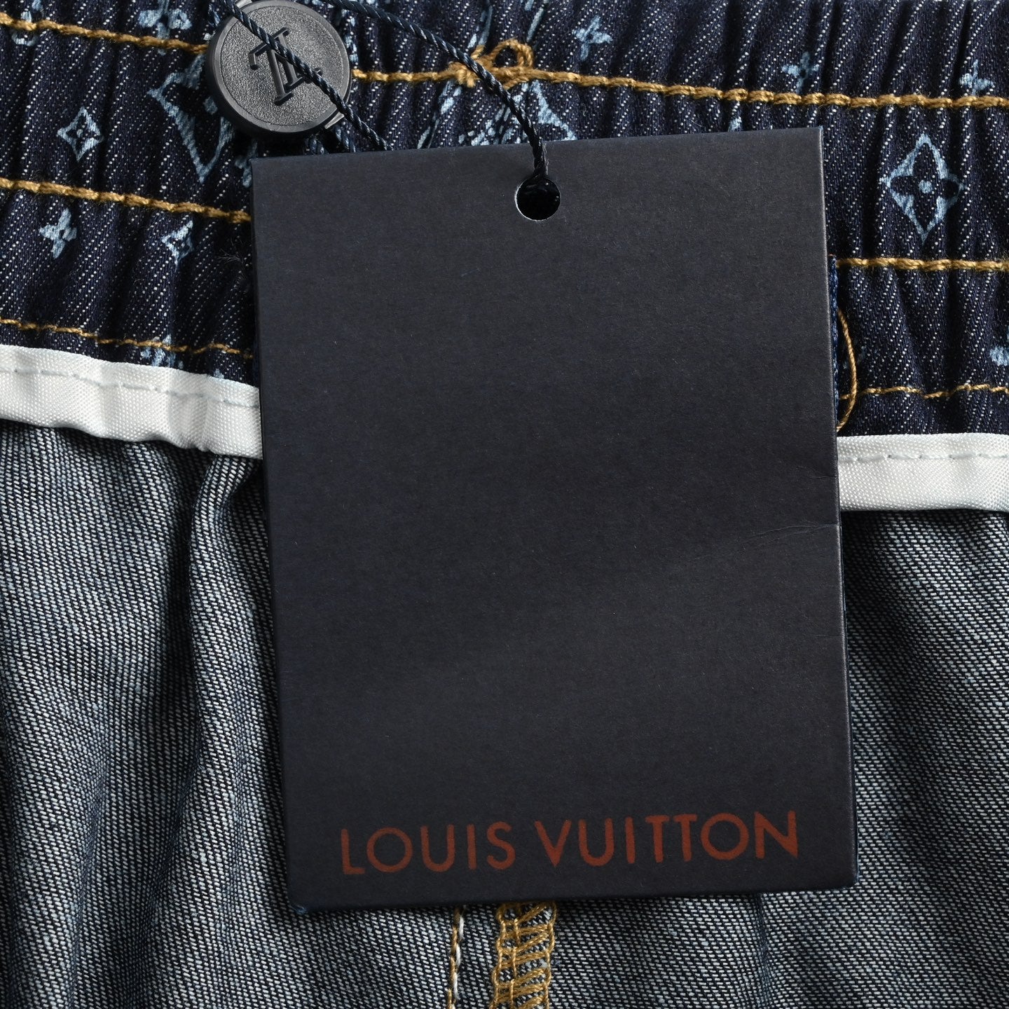 25ss full print vintage denim shorts