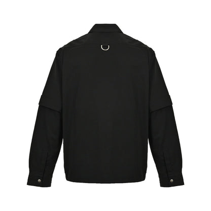 Detachable zippered work jacket