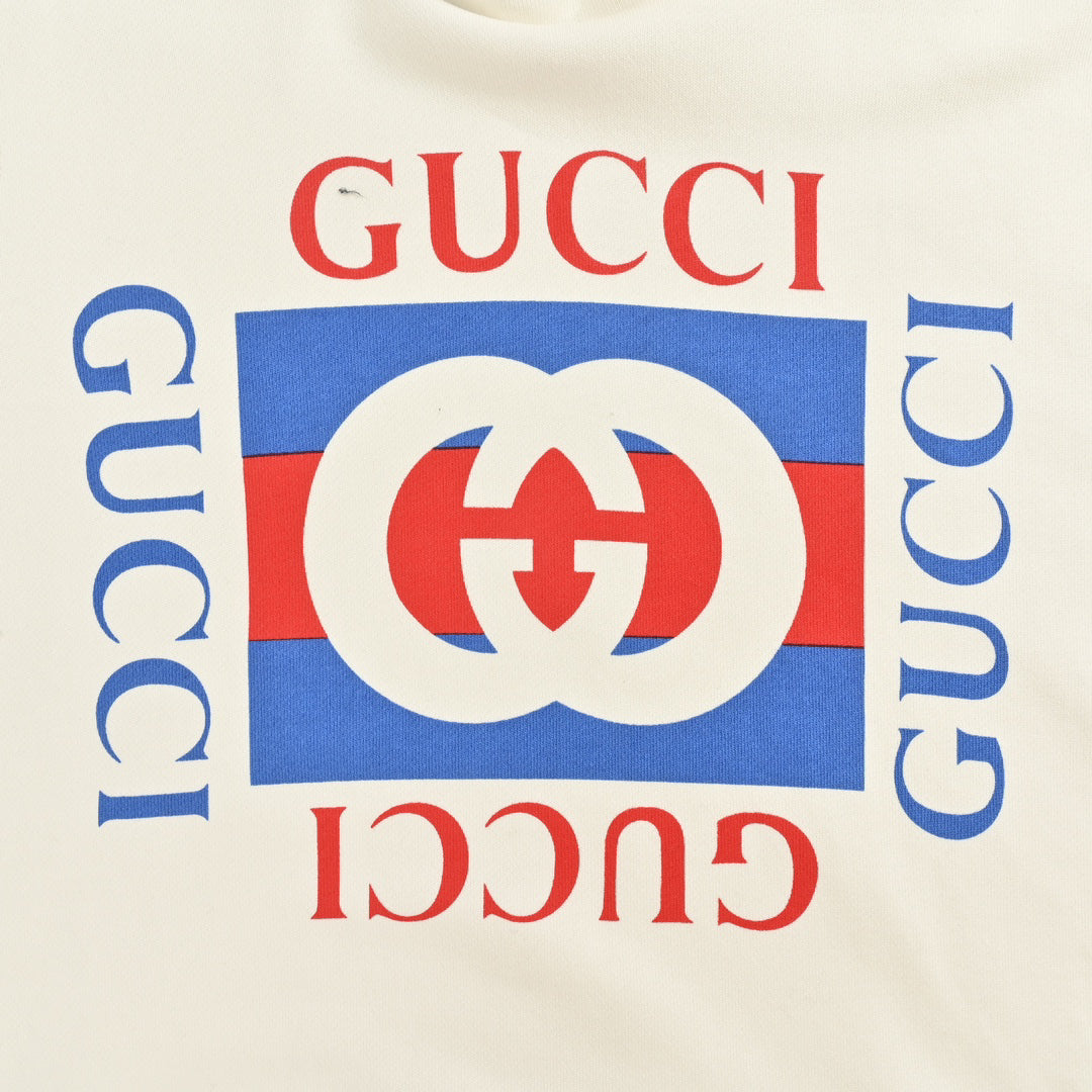 Colorblocked Square Logo Print Hooded Sweatshirt