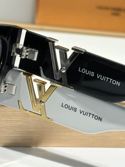side letter logo sunglasses