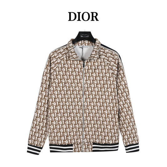 All-over jacquard side webbing jacket