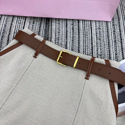 25 new style patchwork leather hem small A short skirt