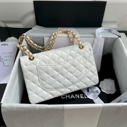 𝟐𝟓𝐂𝐦 White Ball Gold--lambskin