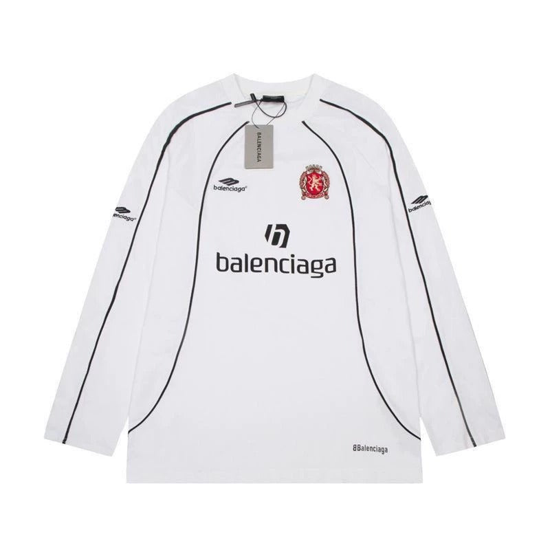 25 Long-sleeve patchwork jersey  T-shirt