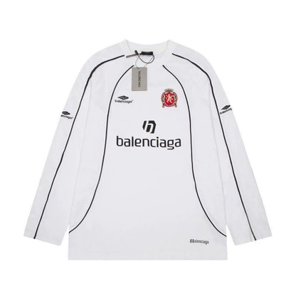 25 Long-sleeve patchwork jersey  T-shirt