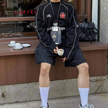 25 Long-sleeve patchwork jersey  T-shirt